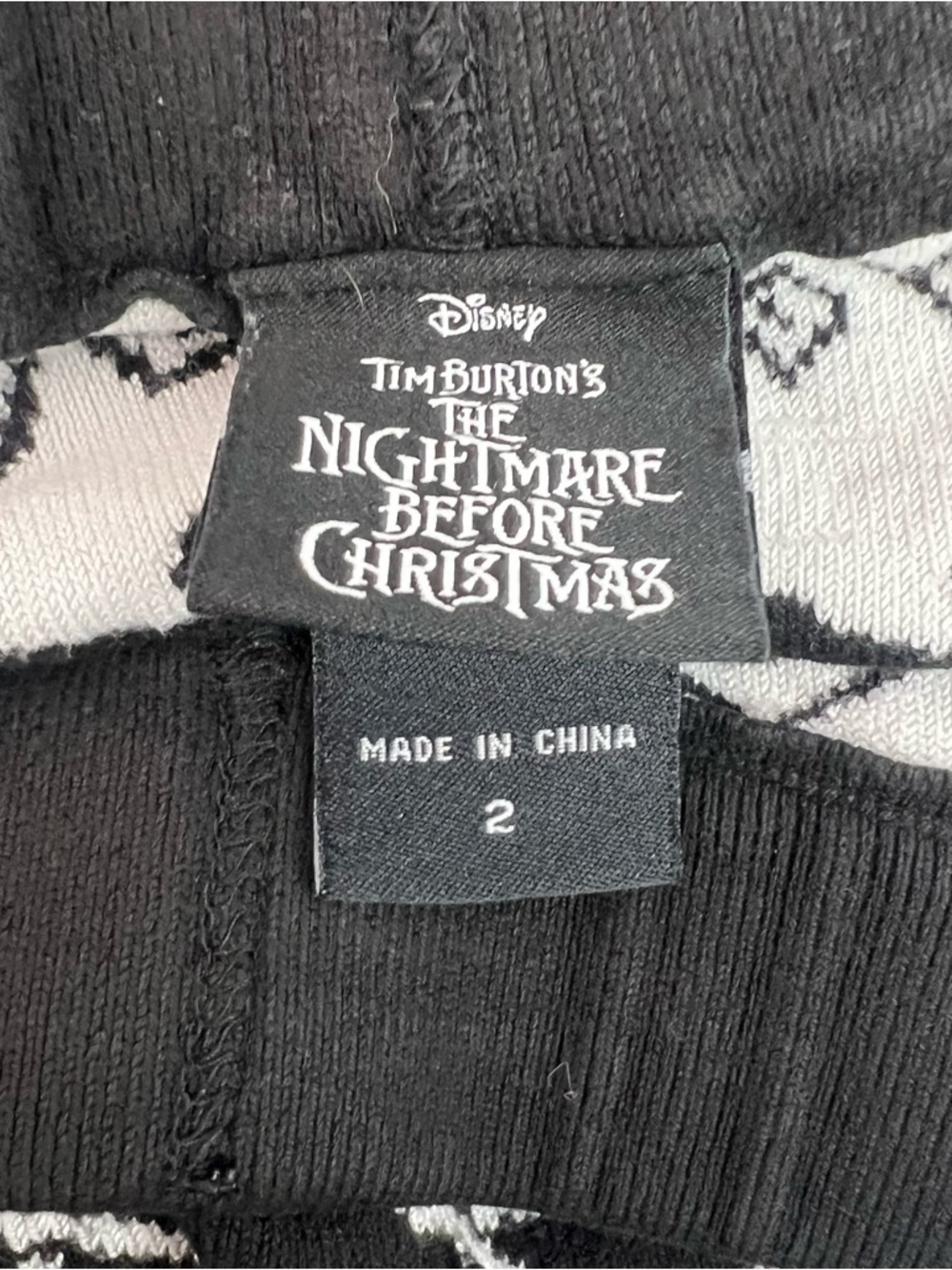 Disney leggings tights Black & White Jack Skellington Patterned nightmare - Picture 9 of 12